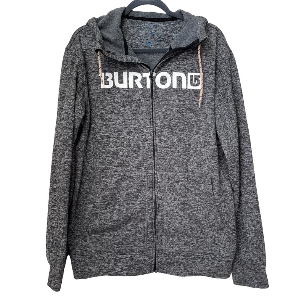 Burton Gray Full Zip Hoodies‎ Size: M